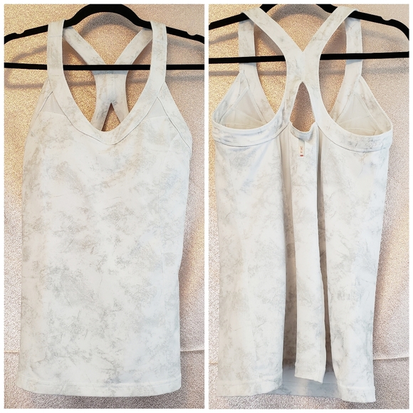 Zella Tops - Zella Medium Marbled Athletic Workout Tank Mesh